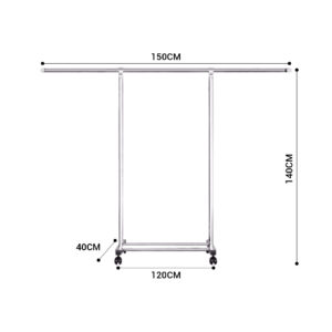 SOGA 2X 180cm Stainless Steel Floor-Standing Clothes Rack - Durable and Space-Saving Laundry Organizer, Home & Living, Laundry, Drying Racks, , ,  - NZ DEPOT 2