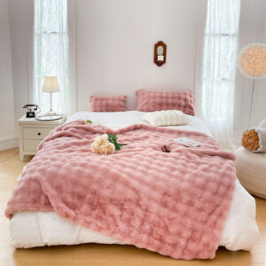 SOGA 2X 200cm Pink Fur Fuzzy Super Soft and Cozy Fluffy Throw Blanket, Home, Bed Linen, Throws And Blankets, Blankets, ,  - NZ DEPOT 2