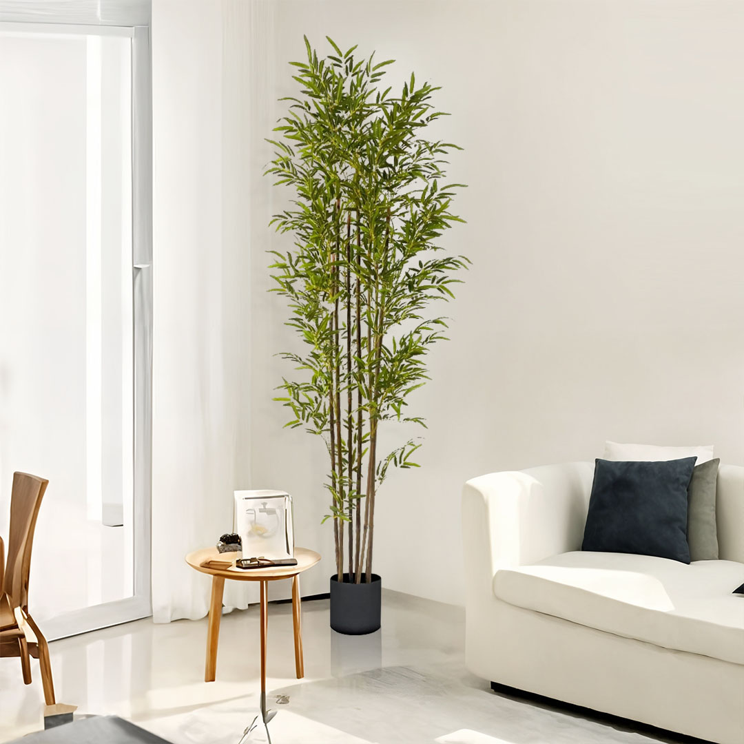 SOGA 2X 210cm Lucky Bamboo Tree Bambusa Vulgaris Artificial Plant w/ 7 Branches Home Accent Decor, Home & Living, Home Decor, Artificial Plants, , ,  - NZ DEPOT 4