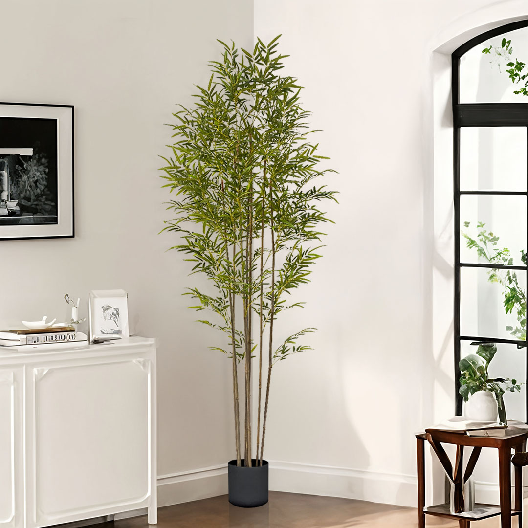 SOGA 2X 240cm Lucky Bamboo Tree Bambusa Vulgaris Artificial Plant w/ 7 Branches Home Accent Decor, Home & Living, Home Decor, Artificial Plants, , ,  - NZ DEPOT 5