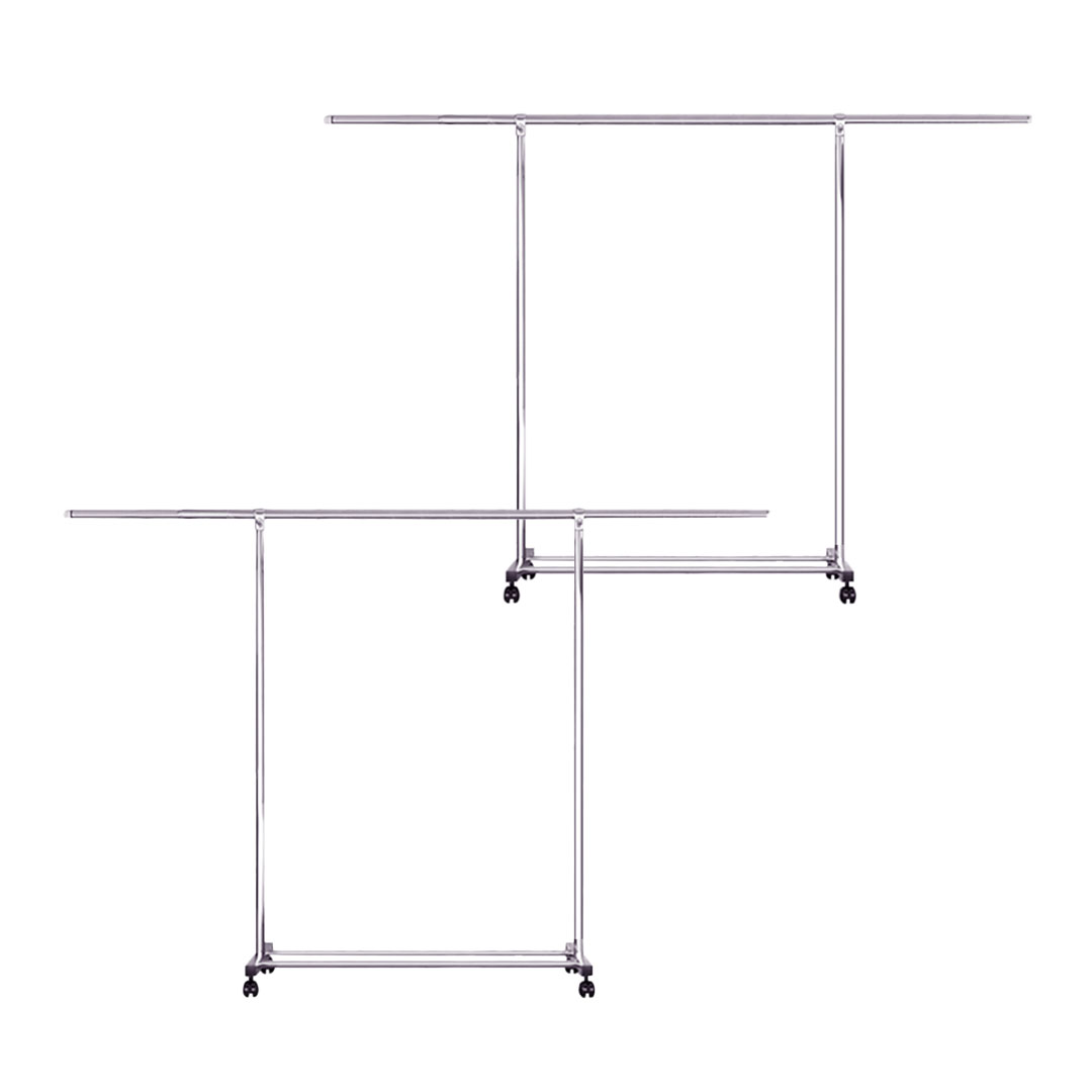 Soga 2X 240Cm Stainless Steel Floor-Standing Clothes Rack - Durable And Space-Saving Laundry Organizer, Home &Amp; Living, Laundry, Drying Racks, , ,  - Nz Depot 1