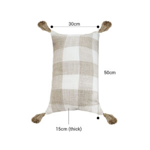 SOGA 2X 35CM Pillow Lumbar Cover Decorative Plaid Farmhouse Cushion Throw Pillow, Furniture, Living Room Furniture, Occasional Chairs, , ,  - NZ DEPOT 2