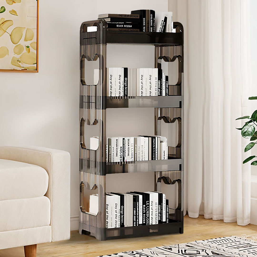 Soga 2X 38X24Cm Black 3 Tier Bookshelf &Amp; Cosmetic Storage Organizer Trolley Rack, Home &Amp; Living, Bedroom, Bedroom Storage Solutions, , ,  - Nz Depot 3