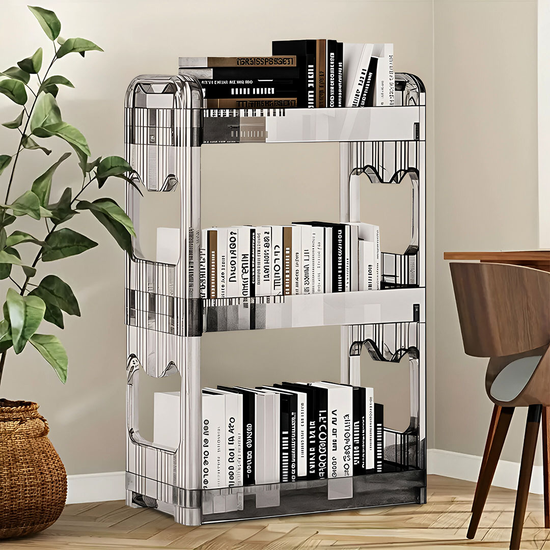 Soga 2X 38X24Cm Clear 3 Tier Bookshelf &Amp; Cosmetic Storage Organizer Trolley Rack, Home &Amp; Living, Bedroom, Bedroom Storage Solutions, , ,  - Nz Depot 4