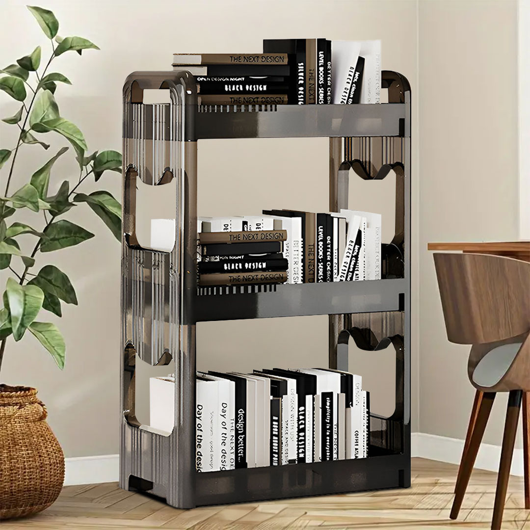 Soga 2X 38X24Cm Clear 4 Tier Bookshelf &Amp; Cosmetic Storage Organizer Trolley Rack, Home &Amp; Living, Bedroom, Bedroom Storage Solutions, , ,  - Nz Depot 2