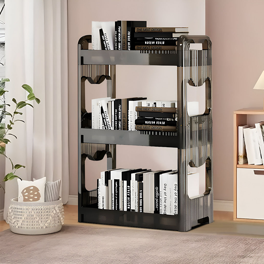 Soga 2X 38X24Cm Clear 4 Tier Bookshelf &Amp; Cosmetic Storage Organizer Trolley Rack, Home &Amp; Living, Bedroom, Bedroom Storage Solutions, , ,  - Nz Depot 3