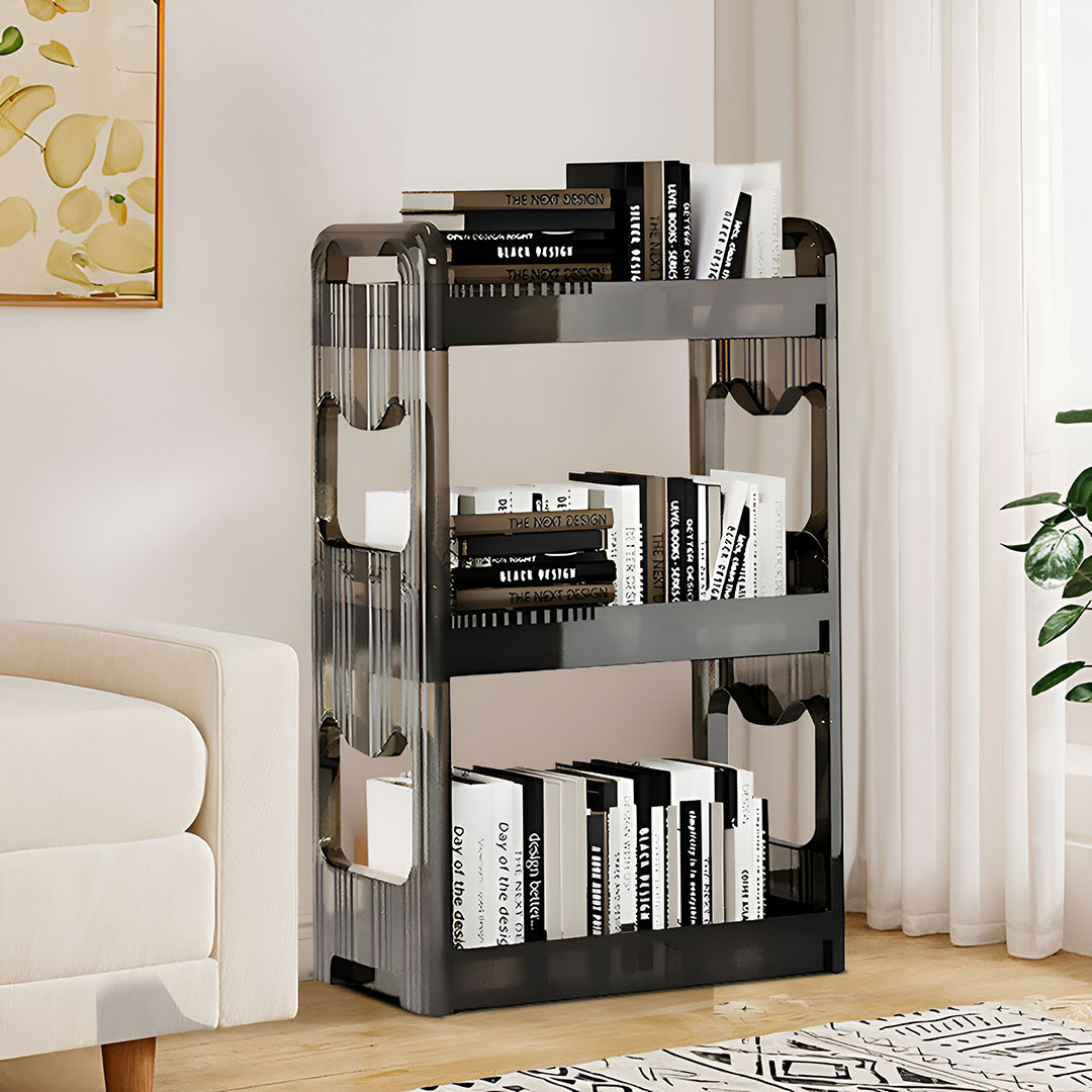 Soga 2X 38X24Cm Clear 4 Tier Bookshelf &Amp; Cosmetic Storage Organizer Trolley Rack, Home &Amp; Living, Bedroom, Bedroom Storage Solutions, , ,  - Nz Depot 4