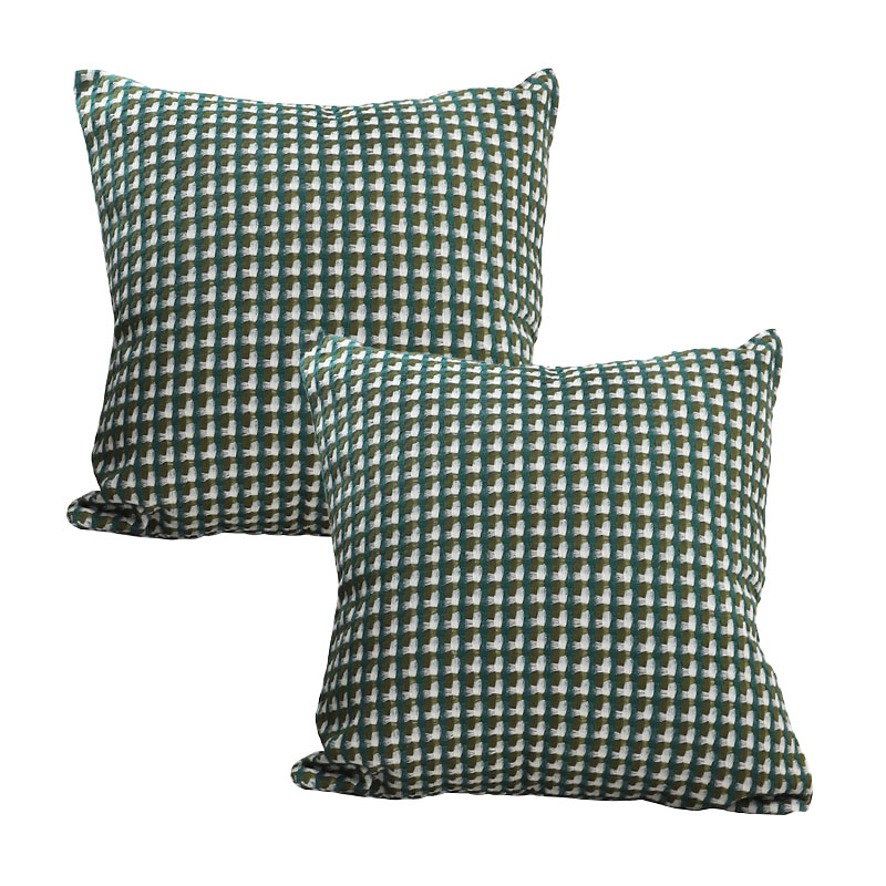 Soga 2X 45Cm Subtle Green Foliage Pillow Squarethrow Pillow, Furniture, Living Room Furniture, Occasional Chairs, , ,  - Nz Depot 1