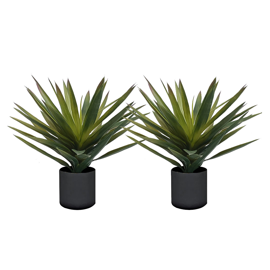 SOGA 2X 45cm Yucca Plant Giant Palm Lily Artificial Plant Tabletop Home Accent Decor, Home & Living, Home Decor, Artificial Plants, , ,  - NZ DEPOT 1