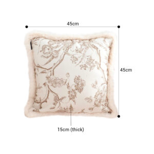 SOGA 2X 50cm Light Luxury French Style Printed Plush Pillow Set Throw Pillow, Furniture, Living Room Furniture, Occasional Chairs, , ,  - NZ DEPOT 2