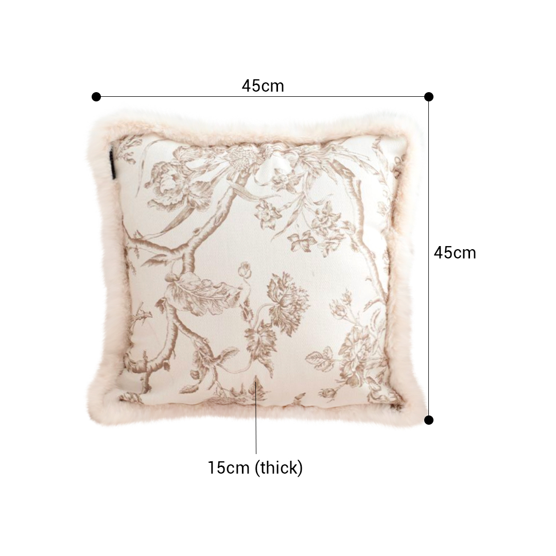 SOGA 2X 50cm Light Luxury French Style Printed Plush Pillow Set Throw Pillow, Furniture, Living Room Furniture, Occasional Chairs, , ,  - NZ DEPOT 2