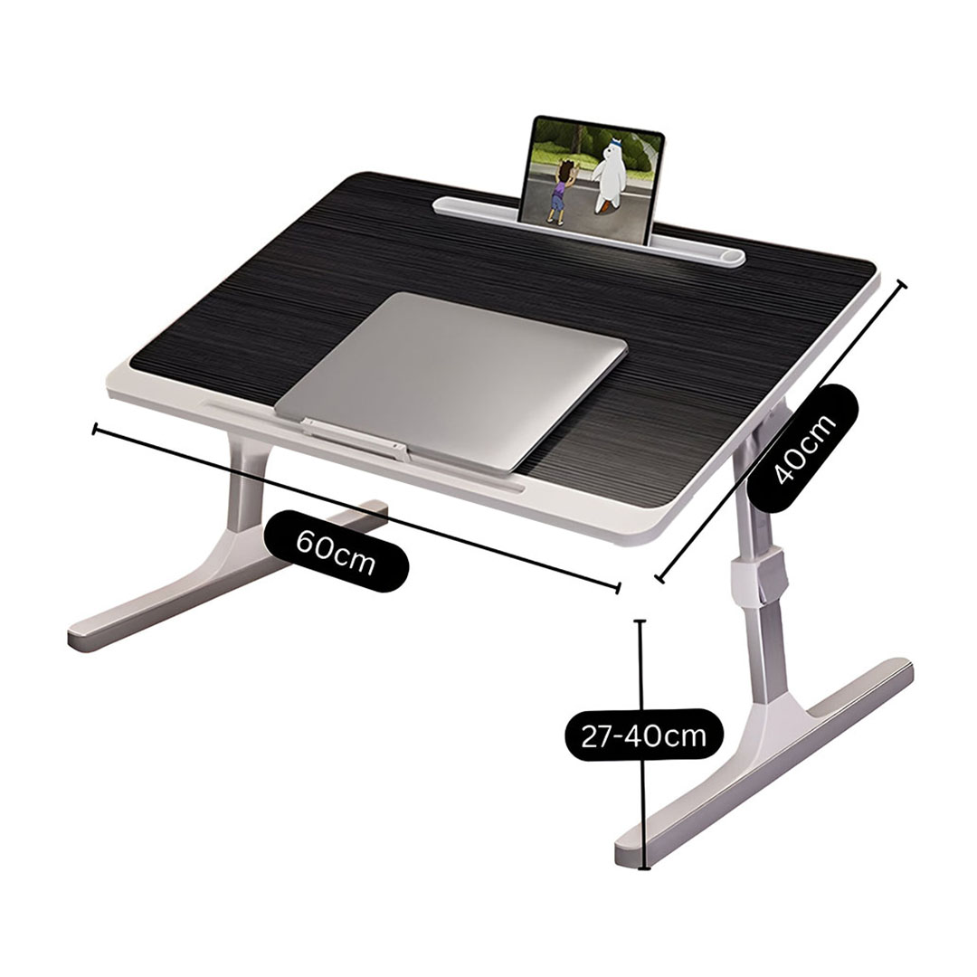 SOGA 2X 60X40cm Black Small Laptop Bed Portable Foldable Study Table Adjustable, Desks & Computer Tables, , , , ,  - NZ DEPOT 6