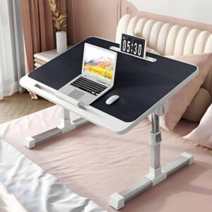 SOGA 2X 60X40cm Black Small Laptop Bed Portable Foldable Study Table Adjustable, Desks & Computer Tables, , , , ,  - NZ DEPOT 2