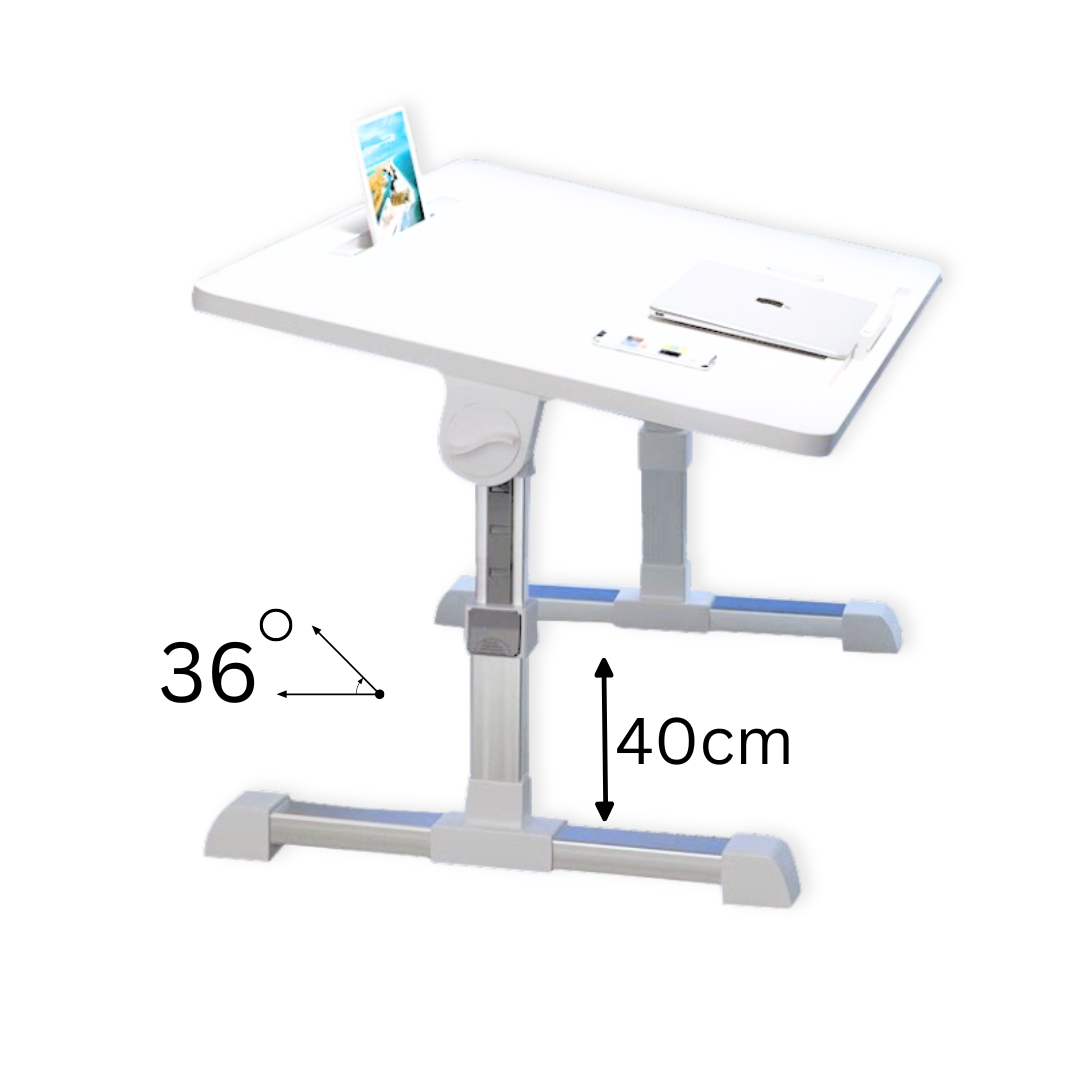 Soga 2X 60X40Cm White Small Laptop Bed Portable Foldable Study Table Adjustable, Desks &Amp; Computer Tables, , , , ,  - Nz Depot 2