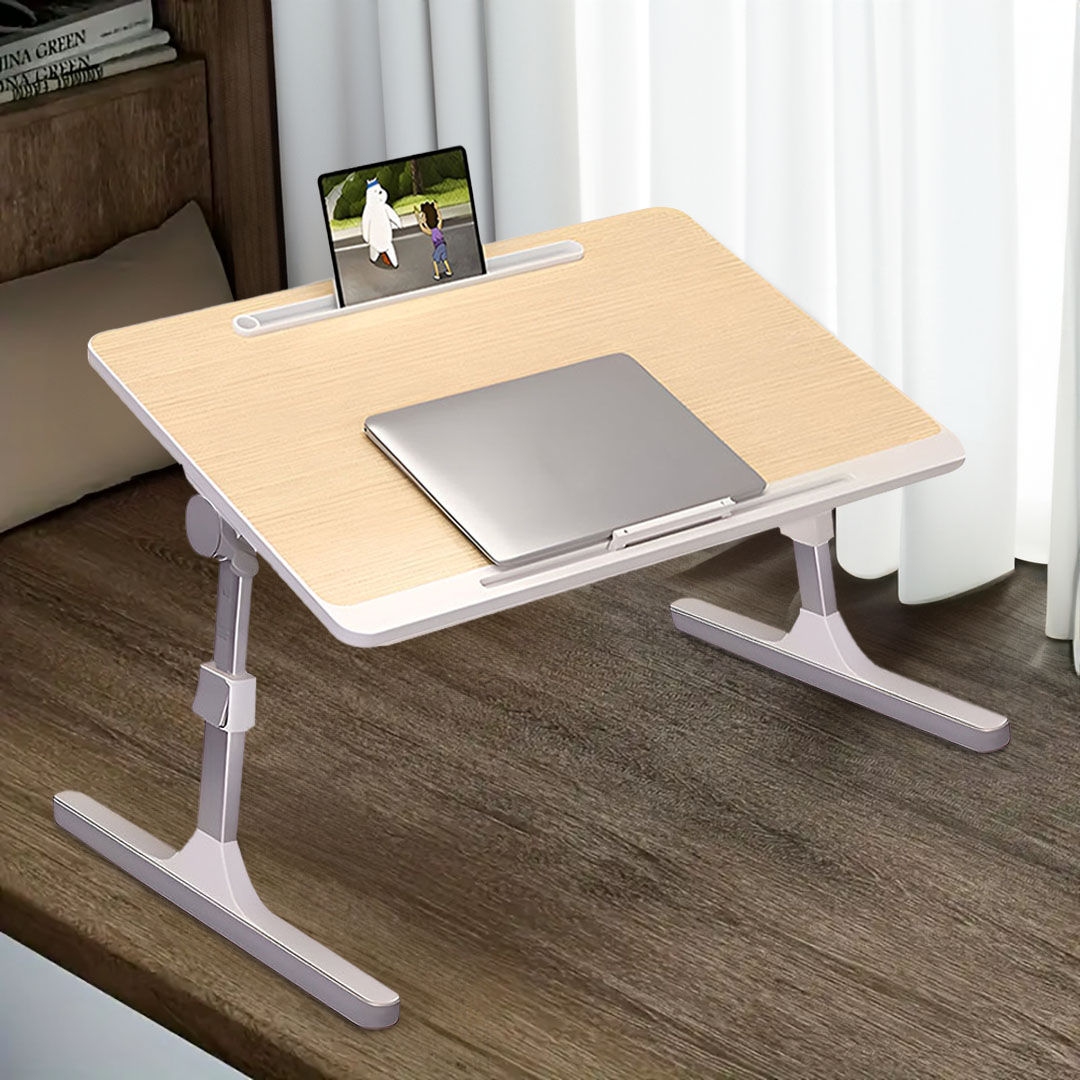 SOGA 2X 60X40cm Wood Small Laptop Bed Portable Foldable Study Table Adjustable, Desks & Computer Tables, , , , ,  - NZ DEPOT 3