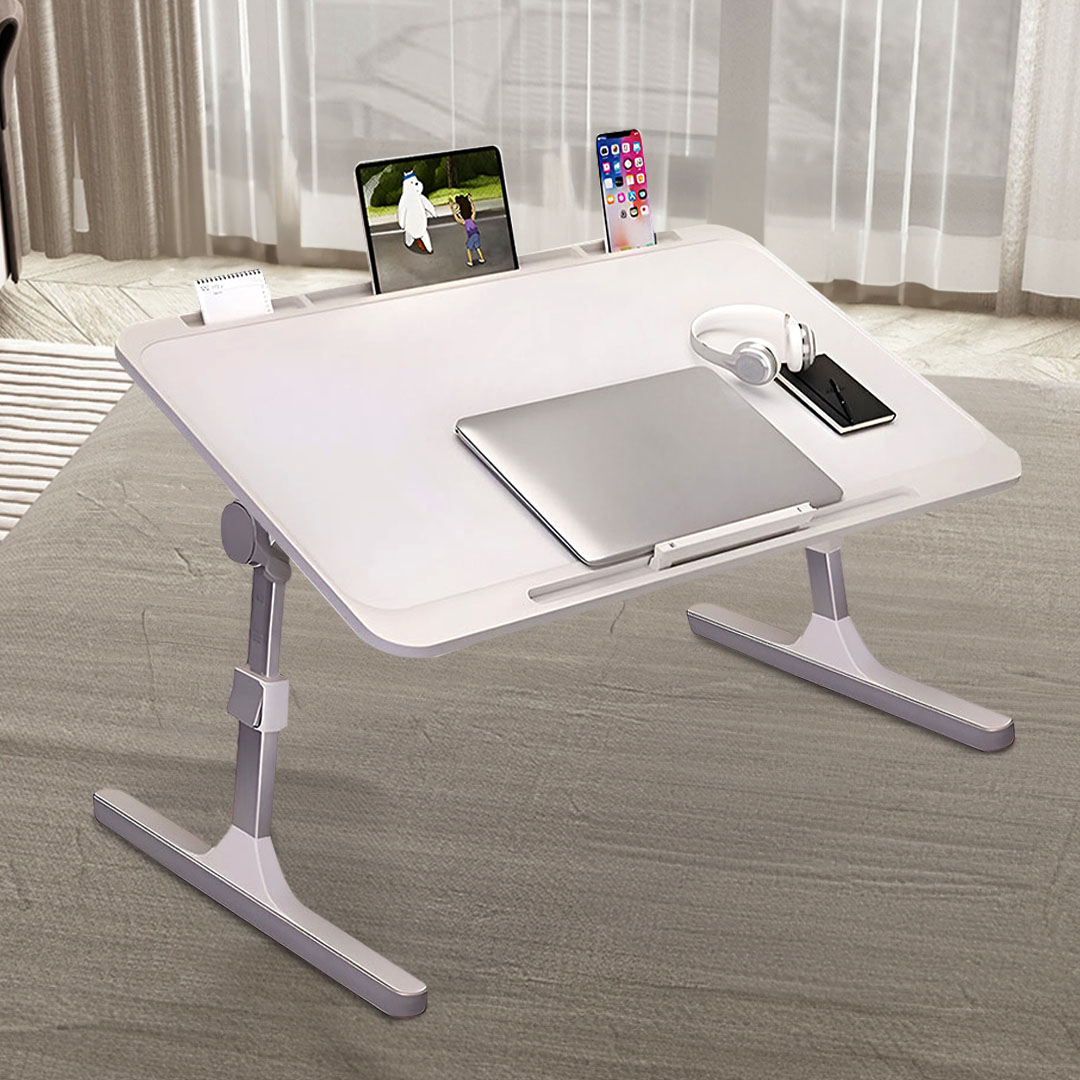 Soga 2X 70X45Cm White Small Laptop Bed Portable Foldable Study Table Adjustable, Desks &Amp; Computer Tables, , , , ,  - Nz Depot 3