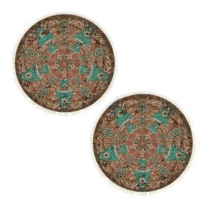 SOGA 2X 90cm Mandala Round Area Thick Anti-slip Doormat, Home Decor, Home & Living, Home Decor, Rugs, Shaggy Rugs, ,  - NZ DEPOT 1