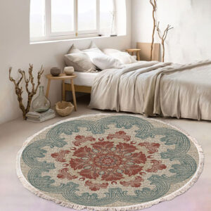 SOGA 2X 90cm Mandala Round Rug Boho Design Hippie Area Rug Anti-slip Doormat, Home Decor, Home & Living, Home Decor, Rugs, Shaggy Rugs, ,  - NZ DEPOT 2