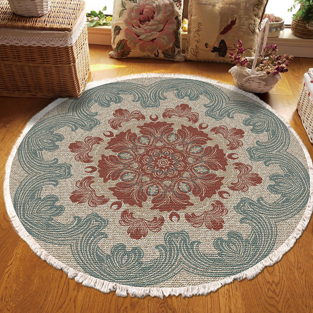 Soga 2X 90Cm Mandala Round Rug Boho Design Hippie Area Rug Anti-Slip Doormat, Home Decor, Home &Amp; Living, Home Decor, Rugs, Shaggy Rugs, ,  - Nz Depot 3