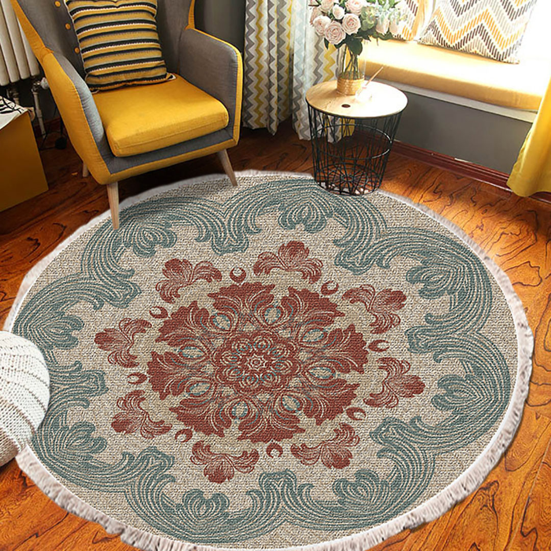 Soga 2X 90Cm Mandala Round Rug Boho Design Hippie Area Rug Anti-Slip Doormat, Home Decor, Home &Amp; Living, Home Decor, Rugs, Shaggy Rugs, ,  - Nz Depot 5