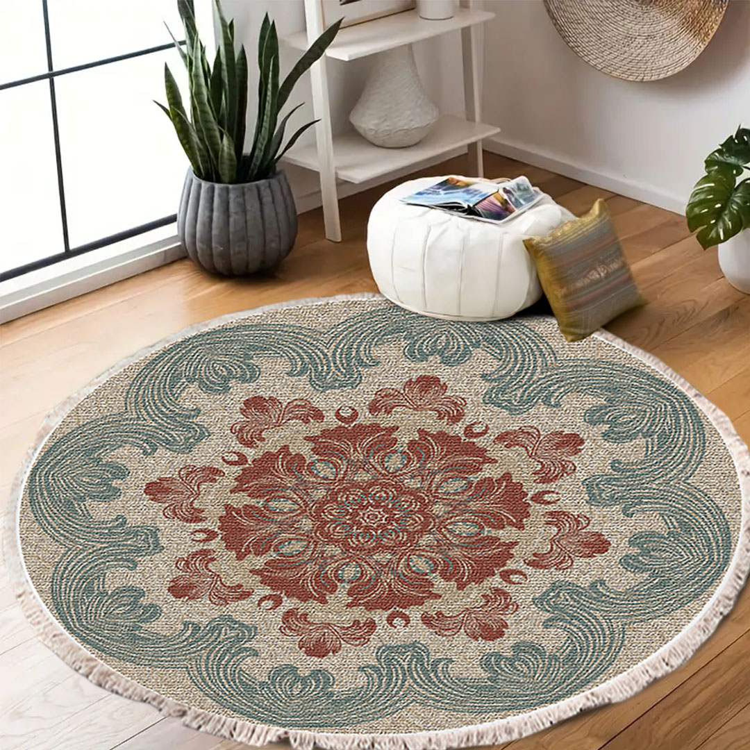 Soga 2X 90Cm Mandala Round Rug Boho Design Hippie Area Rug Anti-Slip Doormat, Home Decor, Home &Amp; Living, Home Decor, Rugs, Shaggy Rugs, ,  - Nz Depot 7