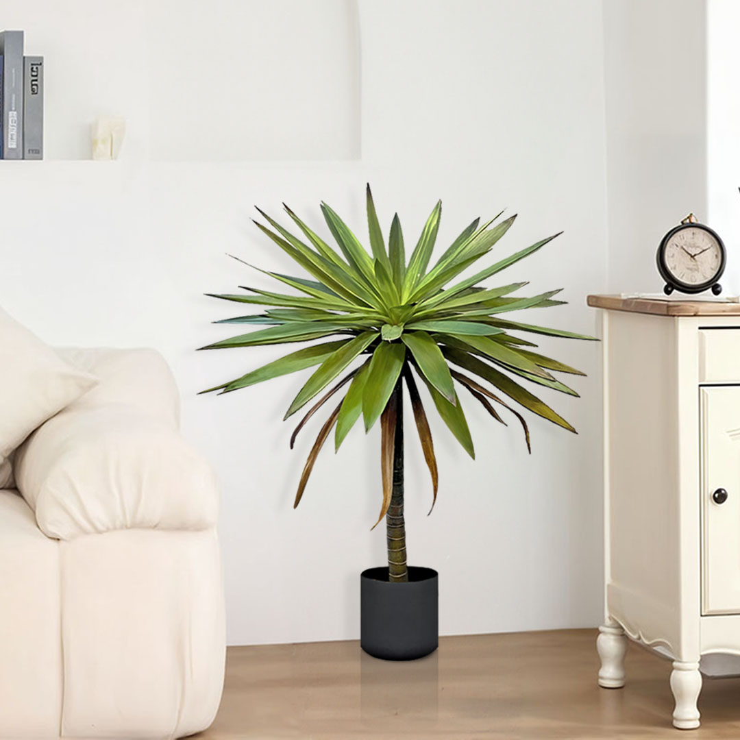 SOGA 2X  90cm Yucca Tree Giant Palm Lily Living Room Artificial Plant Home Accent Decor, Home & Living, Home Decor, Artificial Plants, , ,  - NZ DEPOT 2