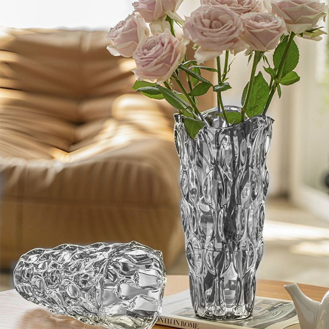 Soga 30Cm Glass Grey Vase Crystal Vase Thick Modern Home Decor, Home &Amp; Living, Home Decor, Vases, , ,  - Nz Depot 3