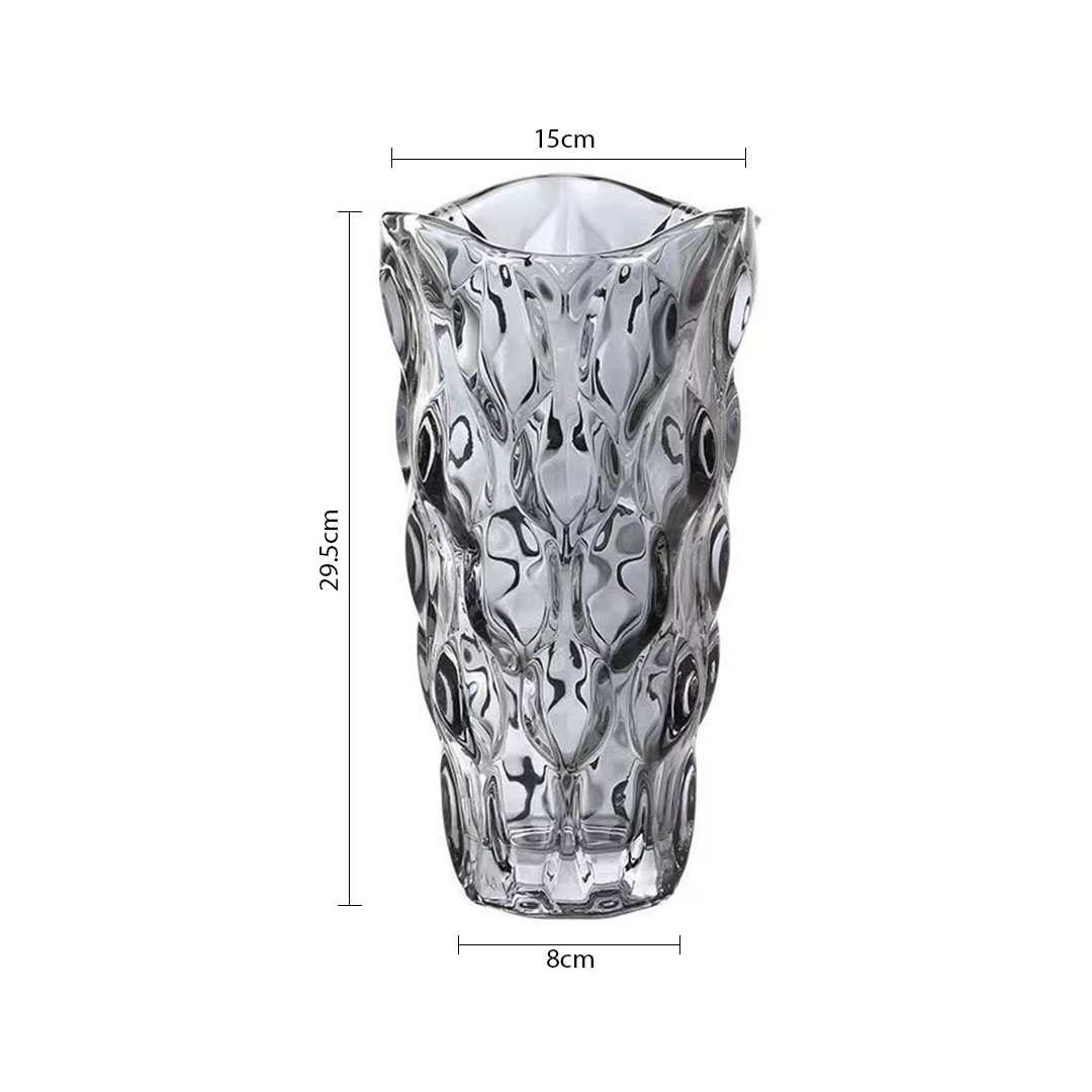 Soga 30Cm Glass Grey Vase Crystal Vase Thick Modern Home Decor, Home &Amp; Living, Home Decor, Vases, , ,  - Nz Depot 5