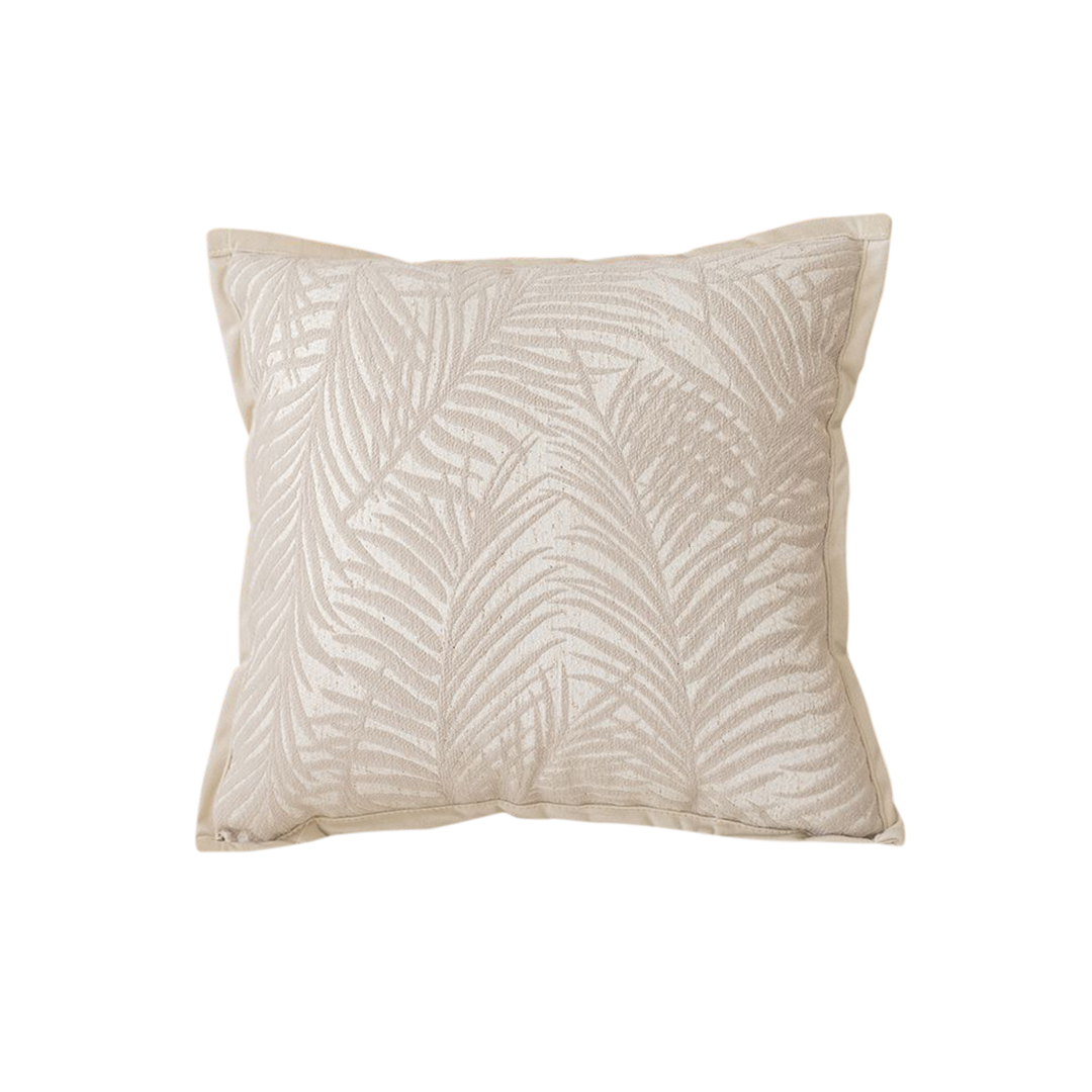 Soga 45Cm Elegant Palm Leaf Texture &Amp; Jacquard Square Throw Pillow, Furniture, Living Room Furniture, Occasional Chairs, , ,  - Nz Depot 1