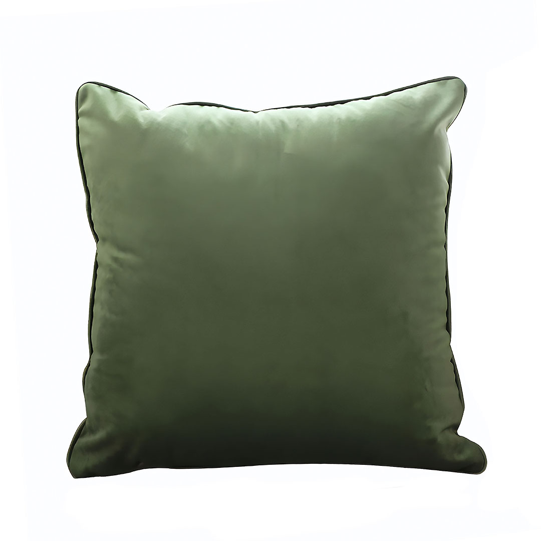 Soga 45Cm Subtle Army Green Foliage Velvet Square Throw Pillow, Furniture, Living Room Furniture, Occasional Chairs, , ,  - Nz Depot 1