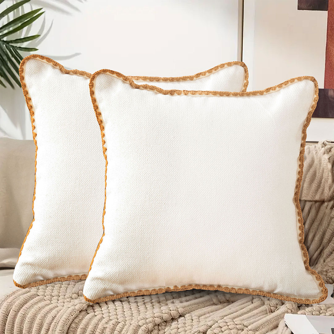 Soga 45Cm Warm Wood Tone &Amp; Apricot Shell Edged Square Throw Pillow, Furniture, Living Room Furniture, Occasional Chairs, , ,  - Nz Depot 6