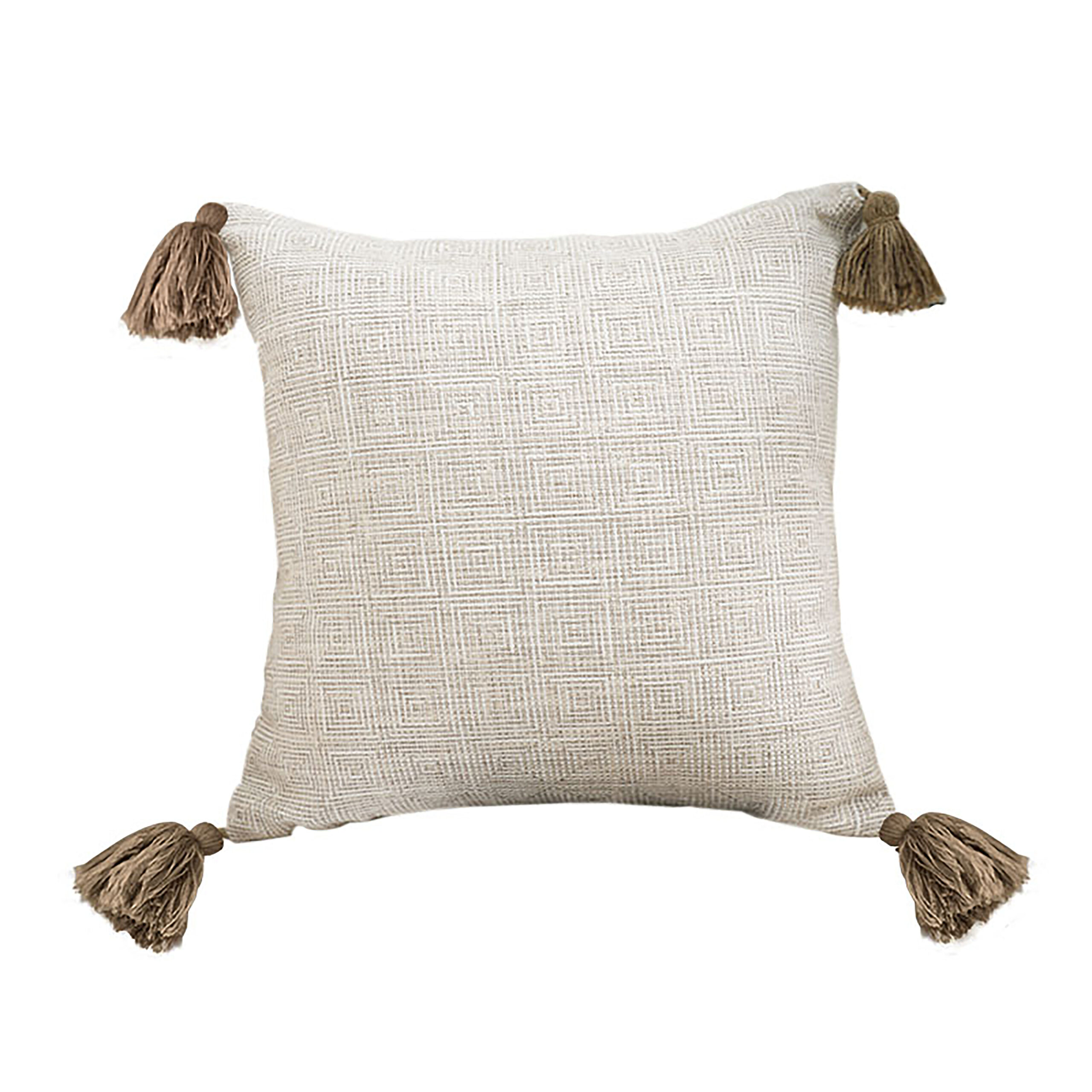 Soga 50Cm Beige Pillow Textured Throw Cover, Luxurious Rib Knit Ribbed Cotton Throw Pillow, Furniture, Living Room Furniture, Occasional Chairs, , ,  - Nz Depot 1