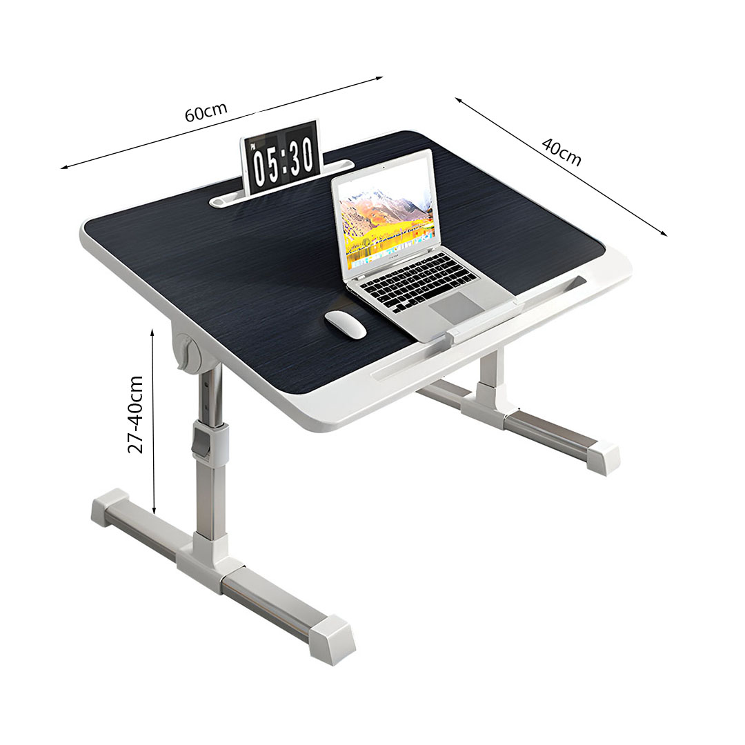 SOGA 60X40cm Black Small Laptop Bed Portable Foldable Study Table Adjustable, Desks & Computer Tables, , , , ,  - NZ DEPOT 6