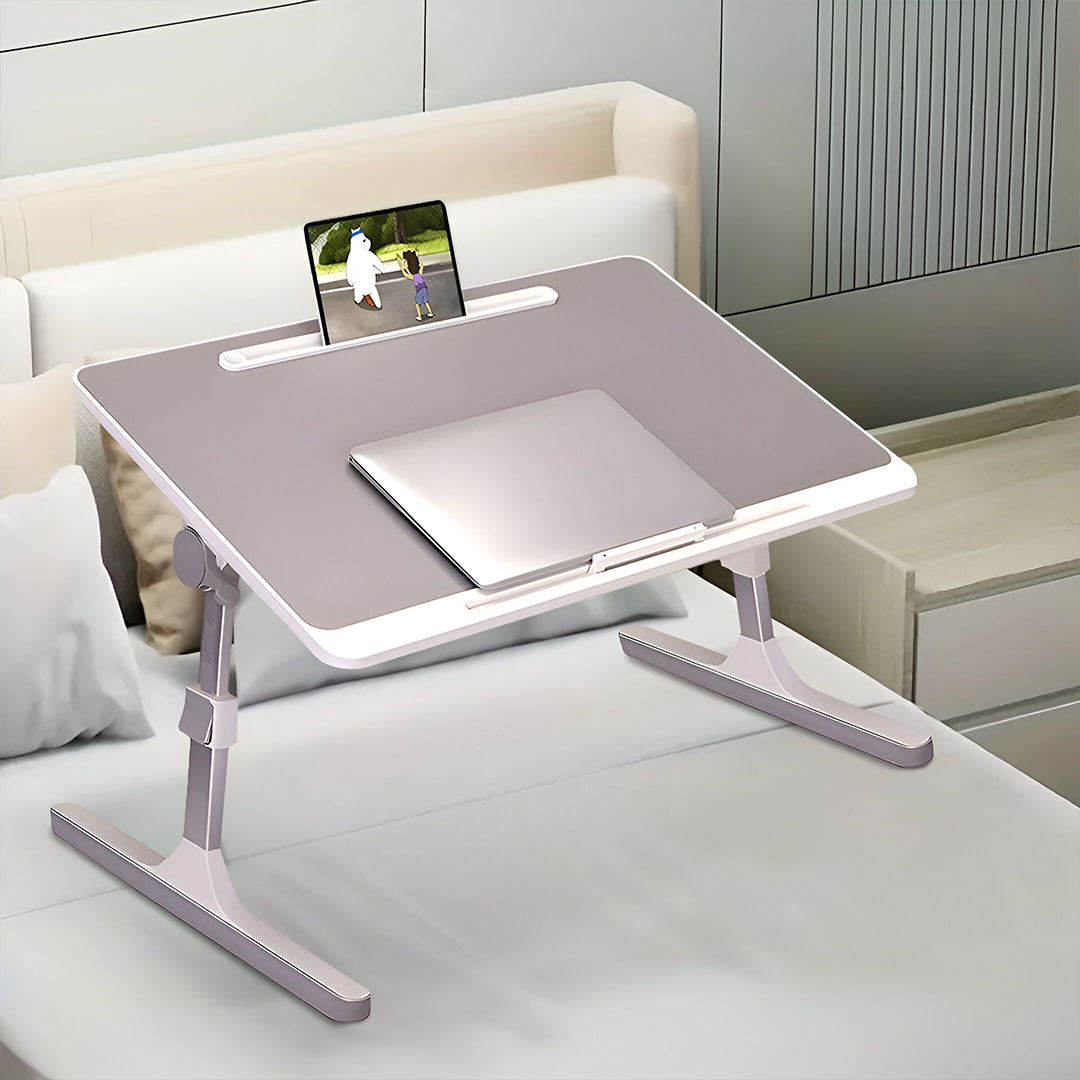 Soga 60X40Cm Grey Small Laptop Bed Portable Foldable Study Table Adjustable, Desks &Amp; Computer Tables, , , , ,  - Nz Depot 2