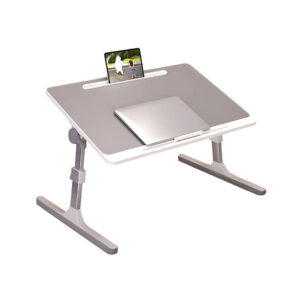 SOGA 60X40cm Grey Small Laptop Bed Portable Foldable Study Table Adjustable, Desks & Computer Tables, , , , ,  - NZ DEPOT 1