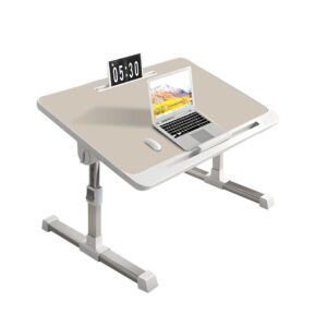 SOGA 60X40cm Grey Small Laptop Bed Portable Foldable Study Table Adjustable BedTableA7 NZ DEPOT - NZ DEPOT