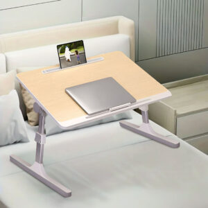 SOGA 60X40cm Wood Small Laptop Bed Portable Foldable Study Table Adjustable, Desks & Computer Tables, , , , ,  - NZ DEPOT 2