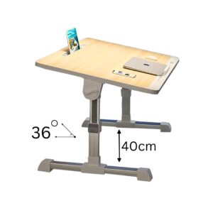 SOGA 60X40cm Wood Small Laptop Bed Portable Foldable Study Table Adjustable, Desks & Computer Tables, , , , ,  - NZ DEPOT 2