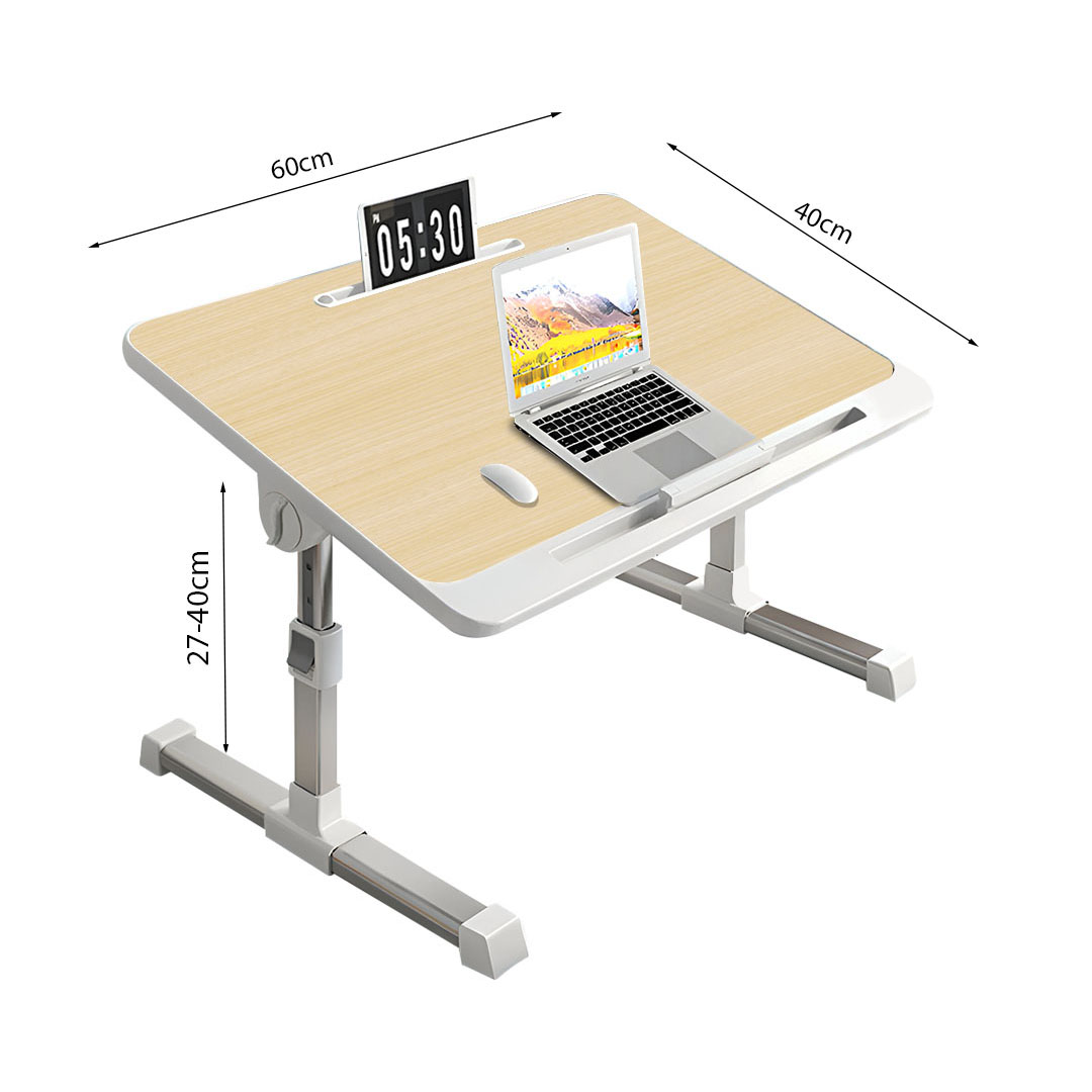 SOGA 60X40cm Wood Small Laptop Bed Portable Foldable Study Table Adjustable, Desks & Computer Tables, , , , ,  - NZ DEPOT 6