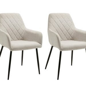 Sania Dining Chair Beige x2