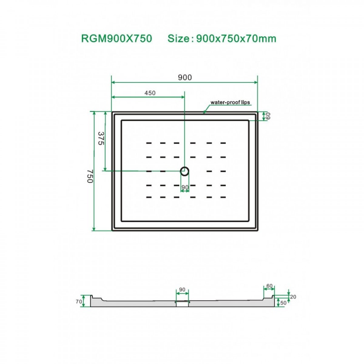 Shower Box Cape Series 2 Sides 900X750X1900Mm Rgm900X750 Rectangle Shower Nz Depot 7 - Nz Depot