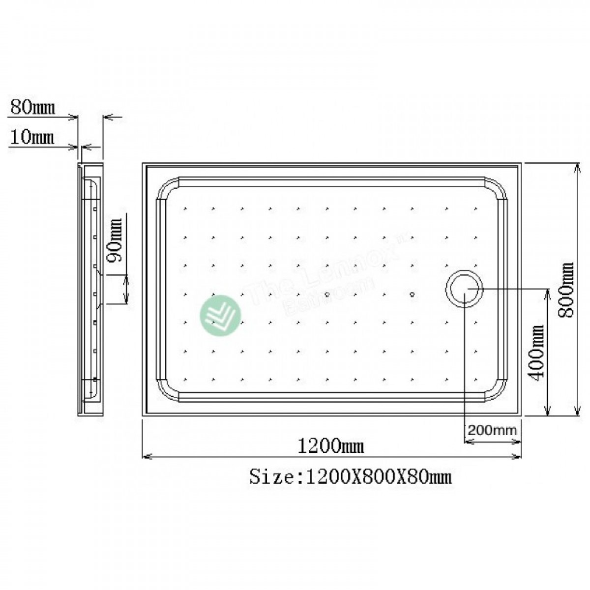 Shower Box Kora Series 2 Sides Frameless Glass 1200X800X1900Mm Kora 1200X800 Set Frameless Shower Nz Depot 9 - Nz Depot