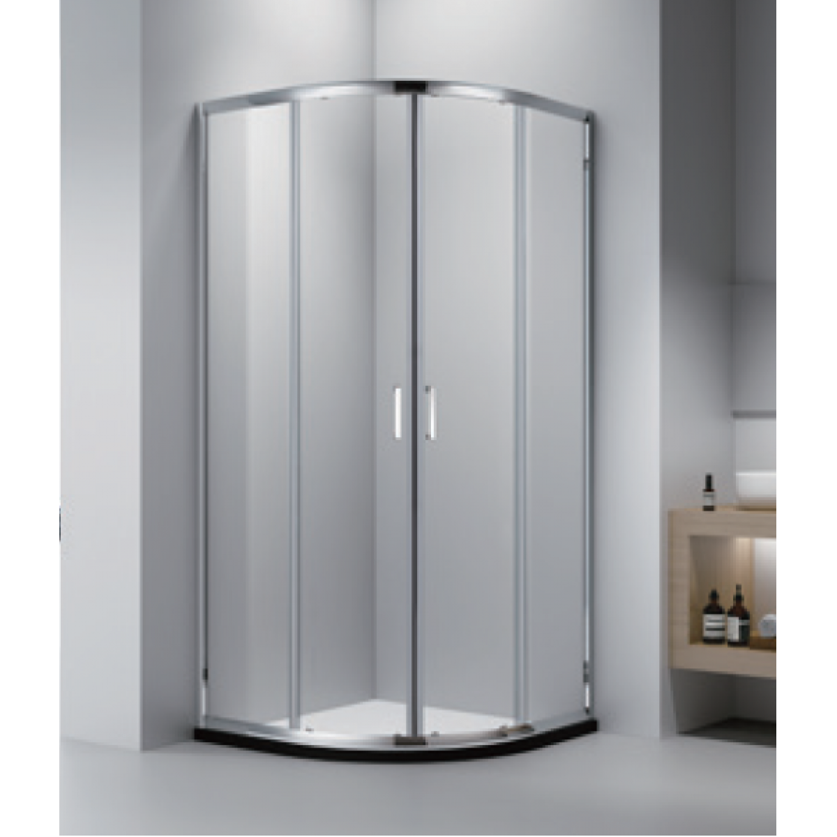 Shower Box - Spring Series (900X900X1900Mm), Curve Shower - Nz Depot