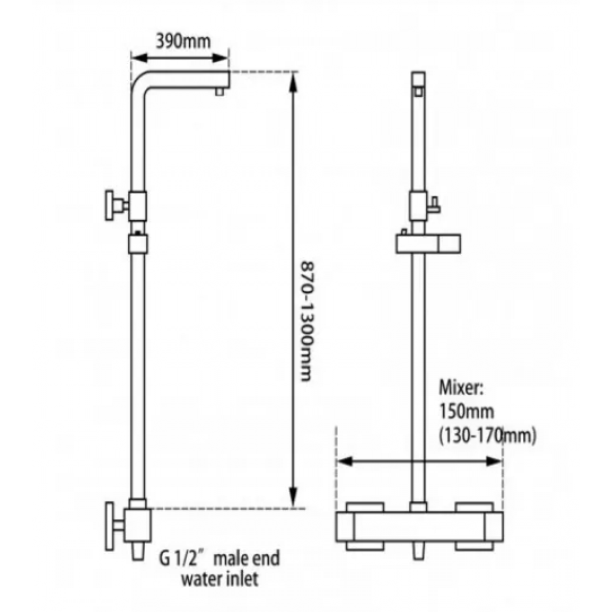 Shower Mixer Combination Thermostatic Mixer Ss2135 200S8 B Black Ss2135 200S8 B Shower Mixer Nz Depot 2 - Nz Depot