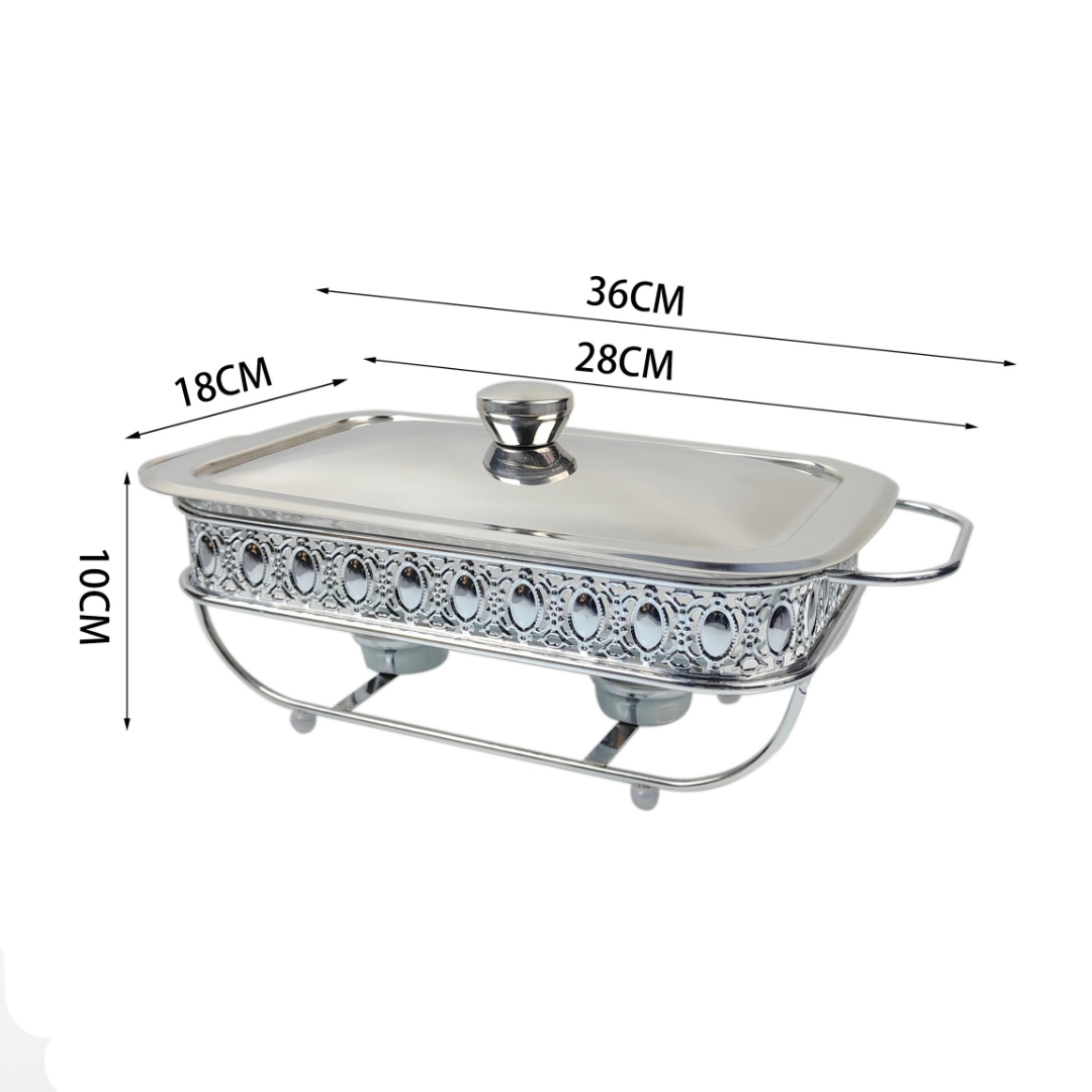 Soga 1.5L Lace Edge Dining Stove Silver Color Portable Dining Cooking Appliance For Kitchen Essential, Furniture | Kitchen &Amp; Dining Room Furniture| Buffets, Sideboards &Amp; Kitchen Islands, , , , ,  - Nz Depot 2