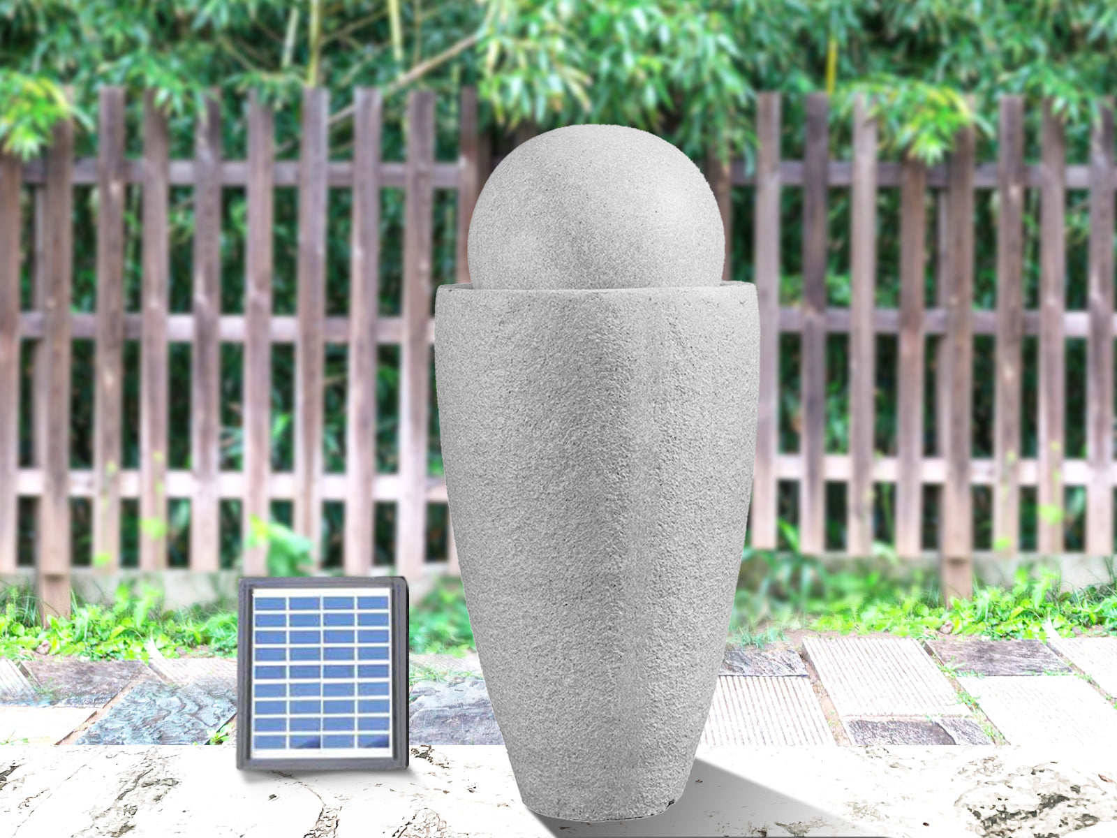 Solar Water Fountain Vase Pr6212 All Outdoor Nz Depot 3 - Nz Depot