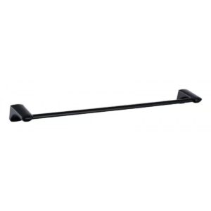 Towel Rail - Round Satin Black Series Single Bar, Bathroom accessories - NZ DEPOT