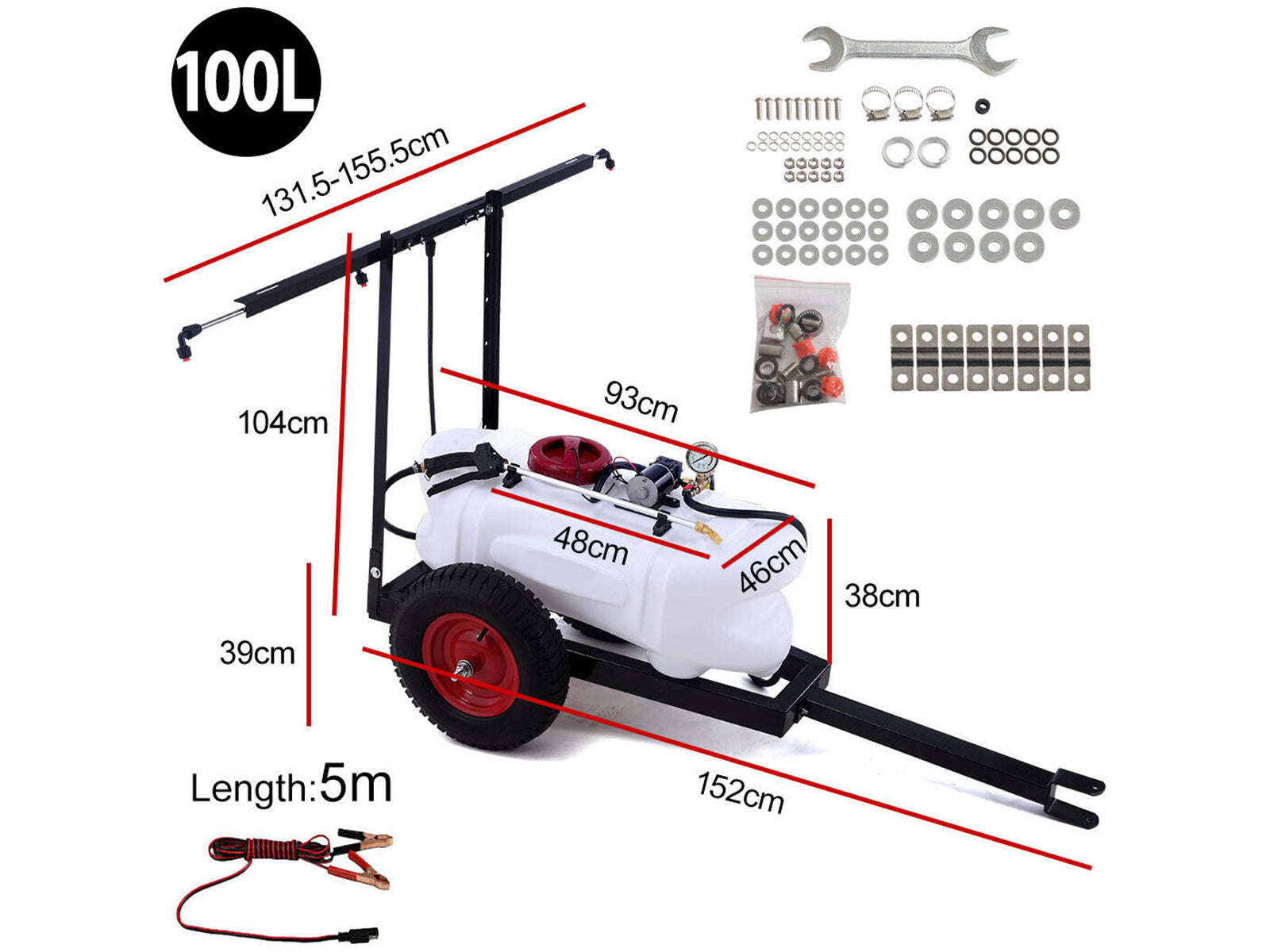 Weed Sprayer Trail 100L Pr2927 Bedding Nz Depot 10 - Nz Depot