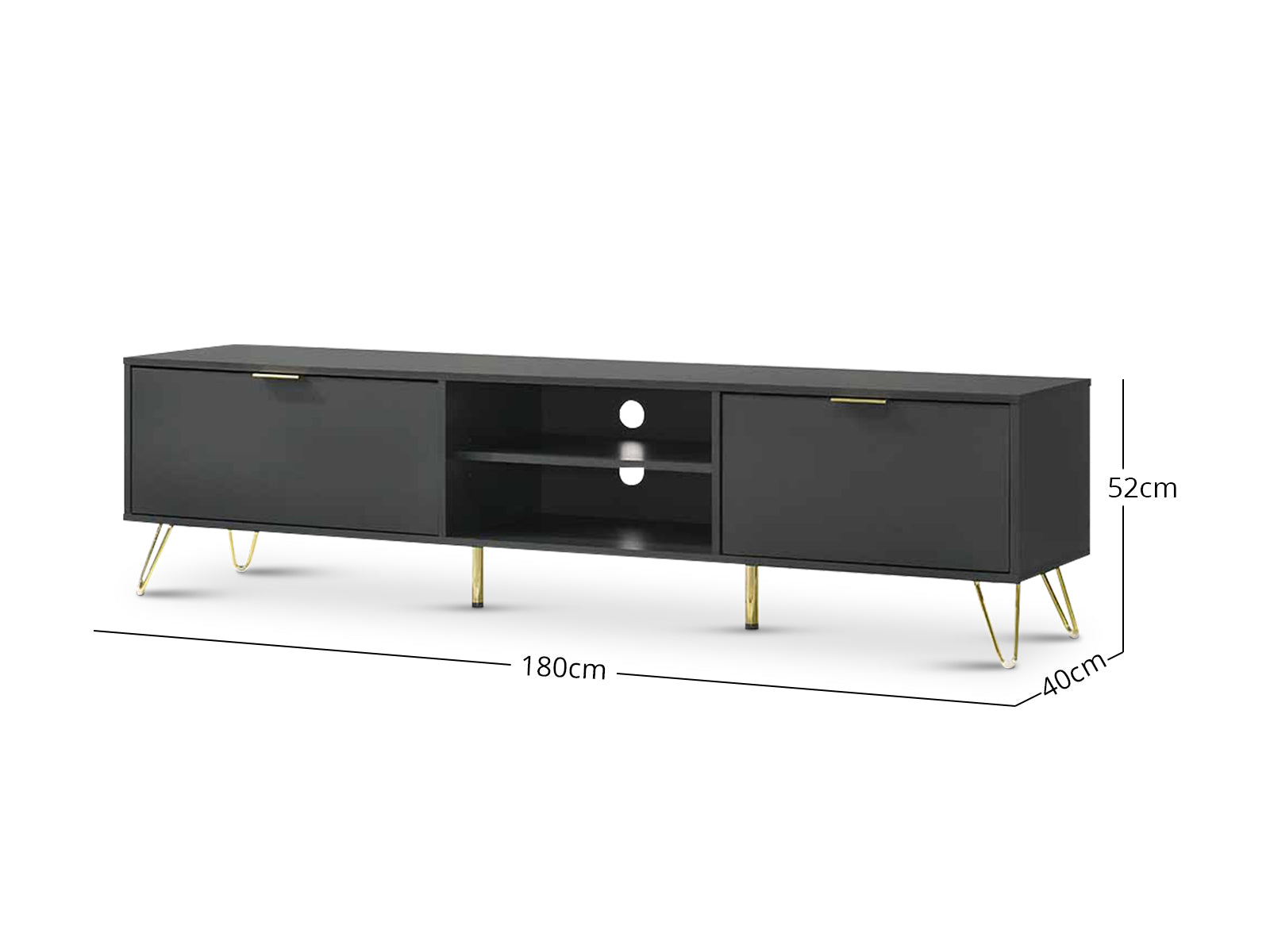 Zinnia TV Stand 1.8M PR65069 Entertainment Units NZ DEPOT 3