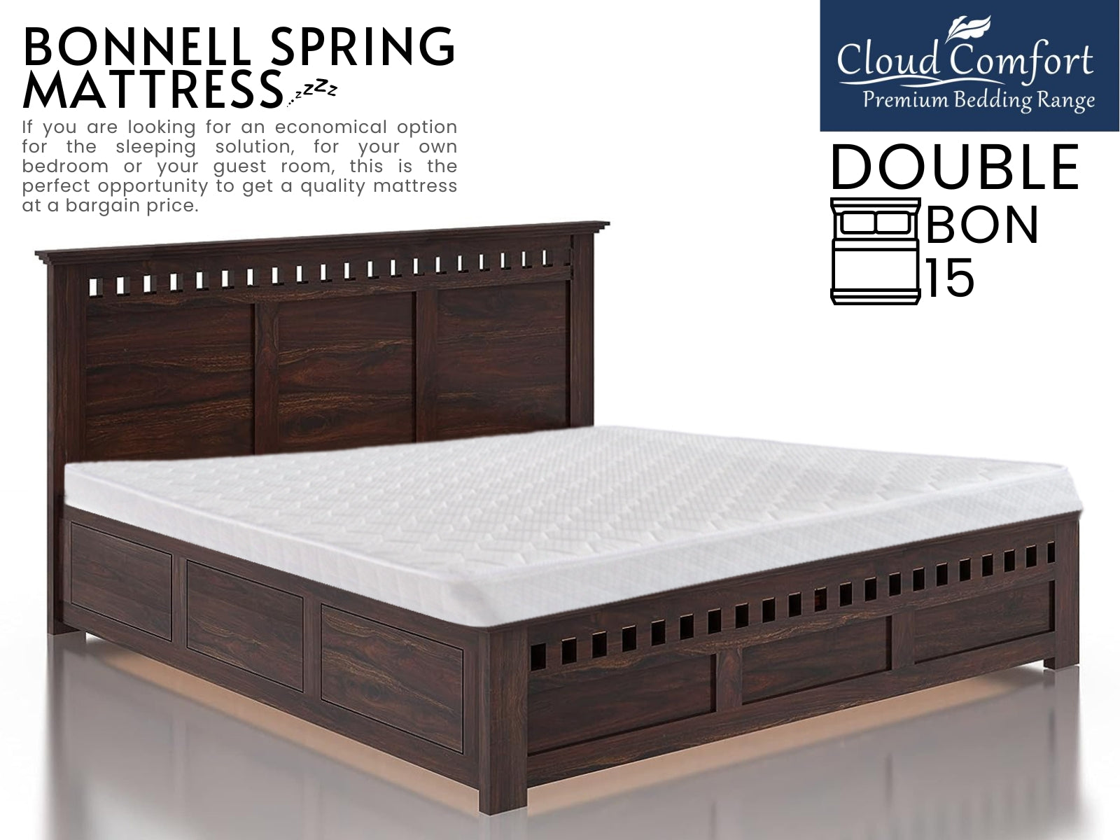 Bonnell Mattress Double Pr2841 2 Mattresses Nz Depot 5 - Nz Depot